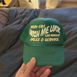 Limited Wish Me Luck Green Hat - Like New